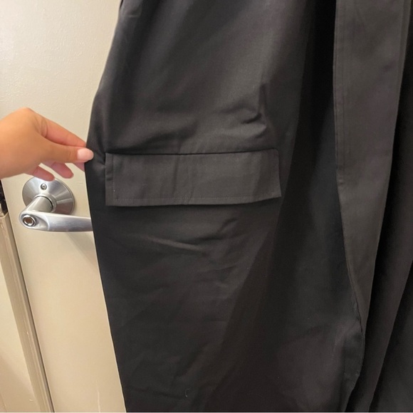 ASOS tailored lightweight longline coat in black plus size 16 - Picture 5 of 11